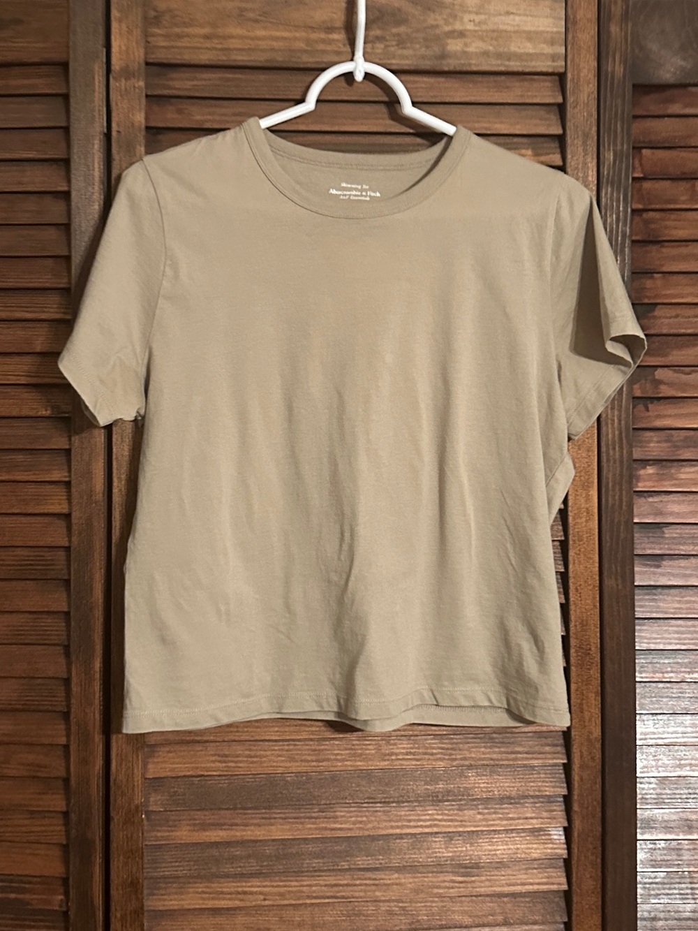Abercrombie & Fitch Skimming Khaki Tee - Women’s Small